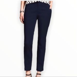Banana Republic Navy Blue Hampton Fit Crop Dress Pants